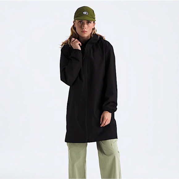 The North Face Women’s Daybreak Midi Rain Parka – Black – Like New - Picture 1 of 8